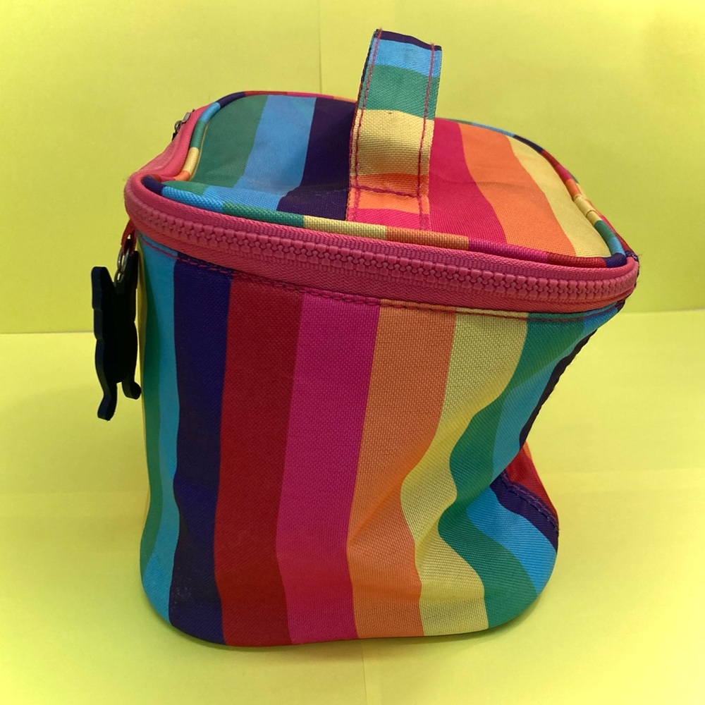 French Bull Rainbow Striped Cosmetic Bag - Picture 4 of 7